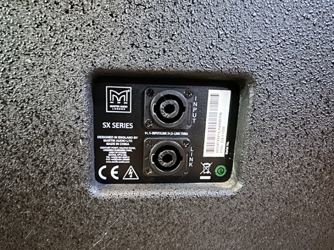 Martin Audio 듀얼 5.25인치 AQ5 / 10인치 서브우퍼 스피커 SX110B